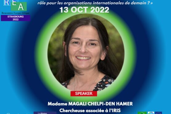 Intervnante aux REA 2022 : la chercheuse en anthropologie Madame MAGALI CHELPI-DEN HAMER