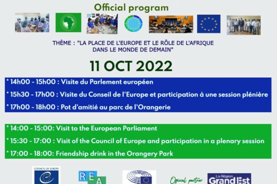 Programme officiel de la journée du 11 octobre des REA 2022